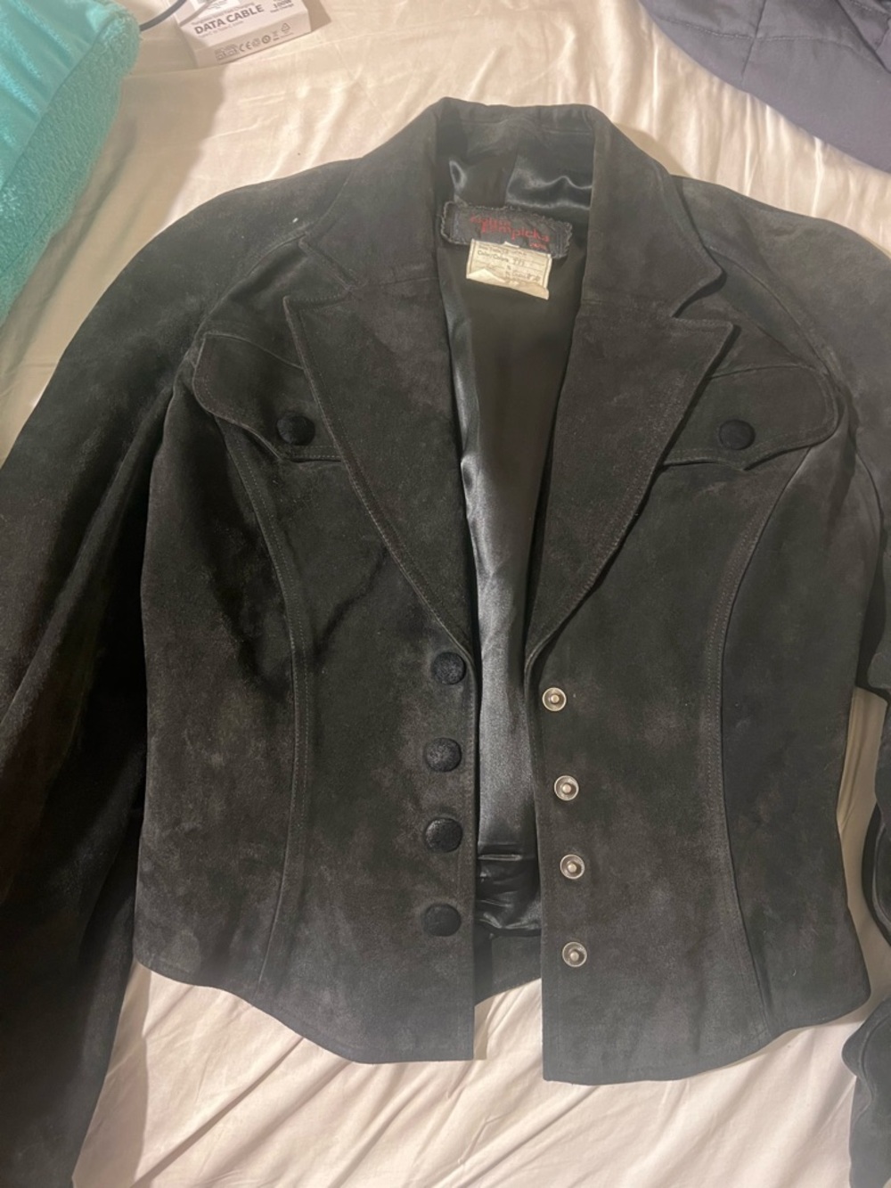 Vintage Lolita Lempicka suede jacket
